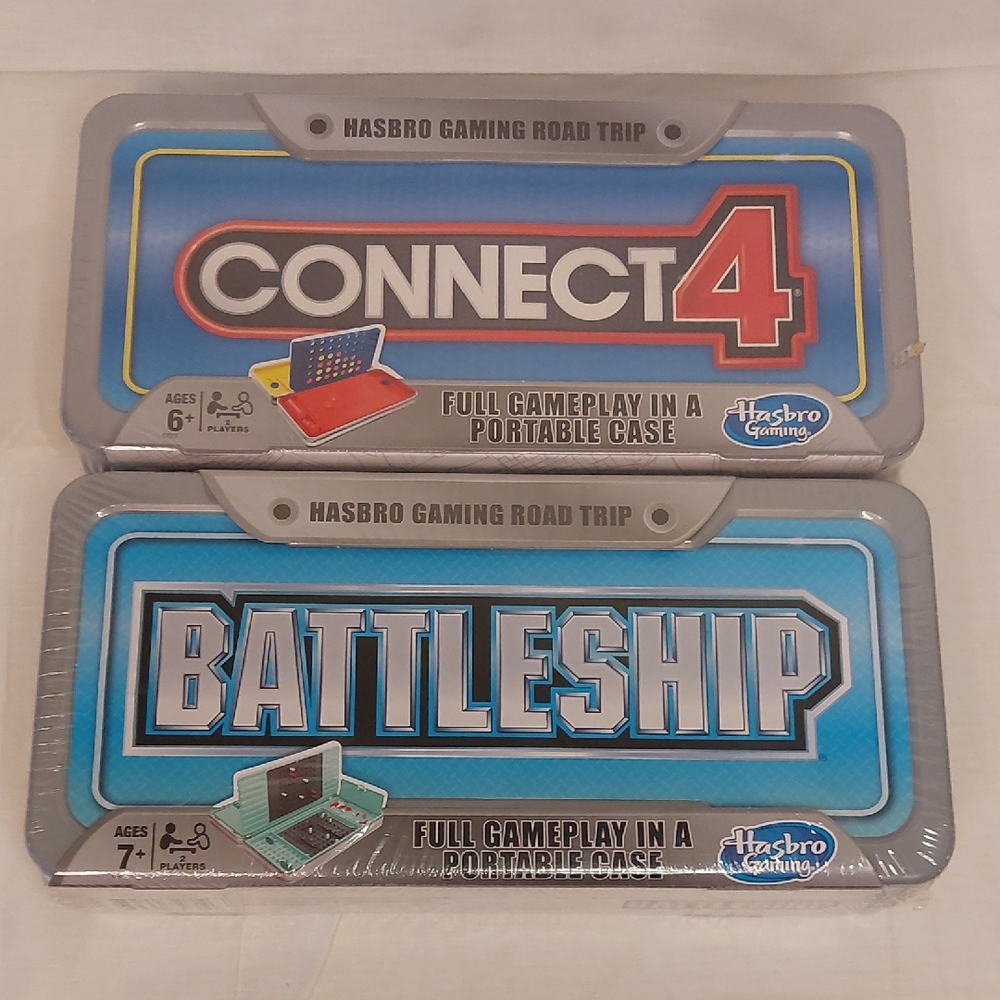 Hasbro Battleship and Connect 4 Games - Lot Of 2